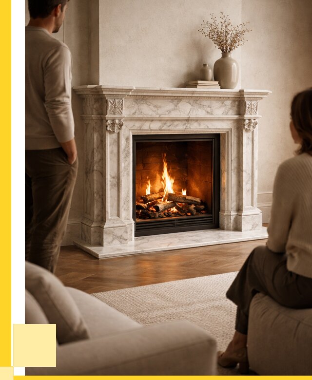 Мраморные камины под ключ в Кемерово от 260150 р. | ЭриданКмр