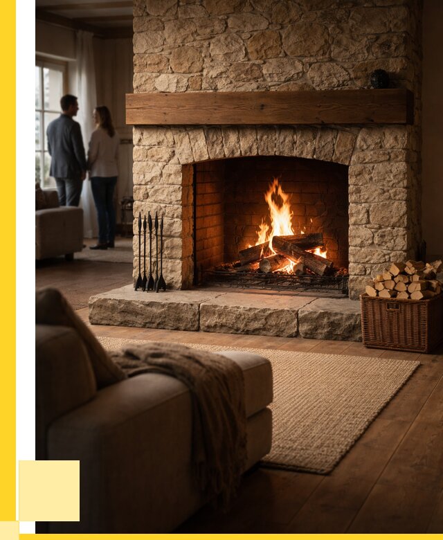 Открытые камины под ключ в Кемерово от 156090 р. ЭриданКмр