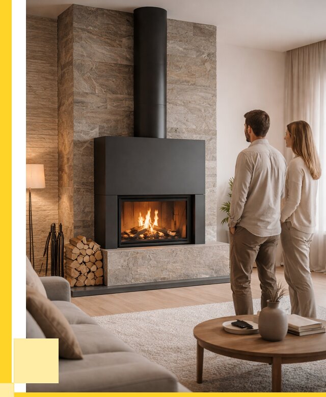 Закрытые камины под ключ в Кемерово от 124872 р., ЭриданКмр