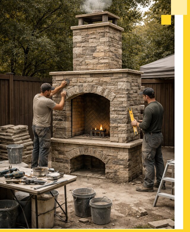 Проектирование и установка уличных каминов в Кемерово