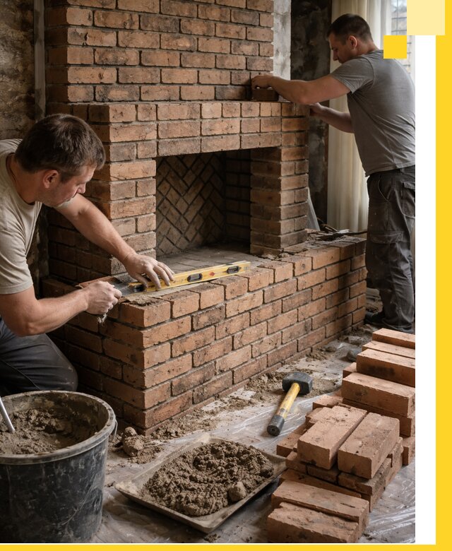 Изготовление и установка кирпичных каминов в Кемерово