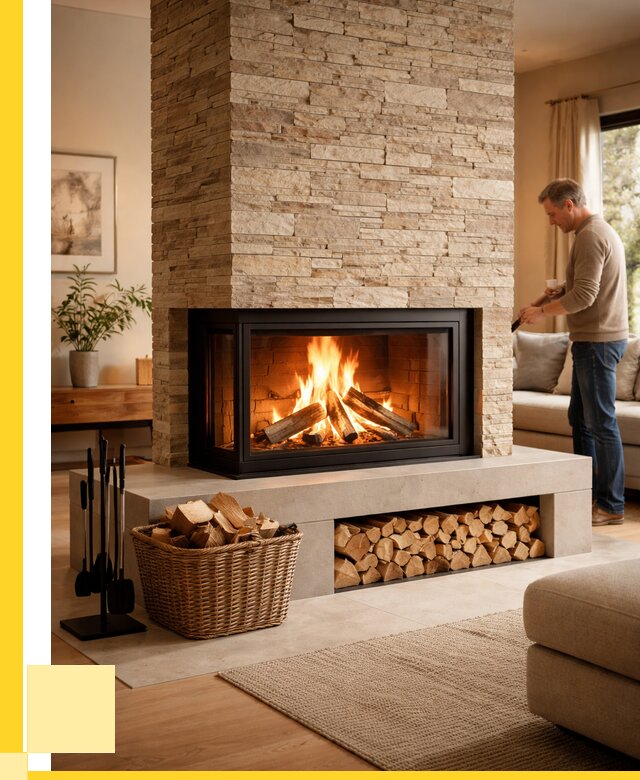 Дровяной камин под ключ в Кемерово от 208120 р. | ЭриданКмр