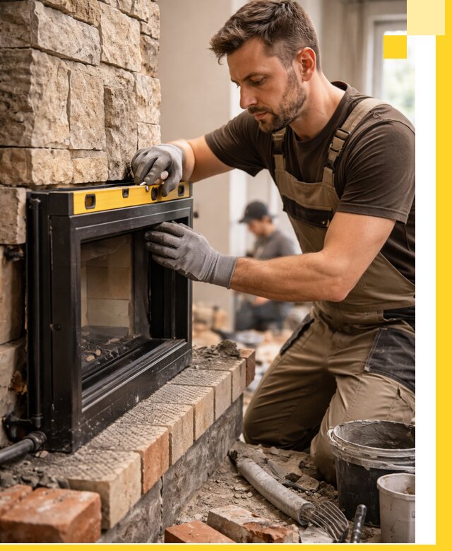 Дровяные камины под ключ в Кемерово: монтаж, обустройство