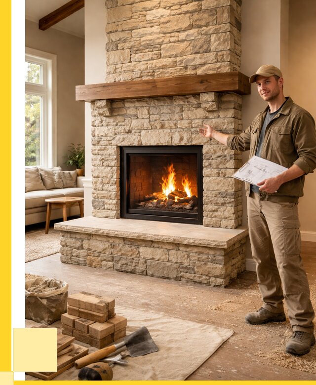 Камины под ключ в Кемерово от 187308 р. | ЭриданКмр — установка