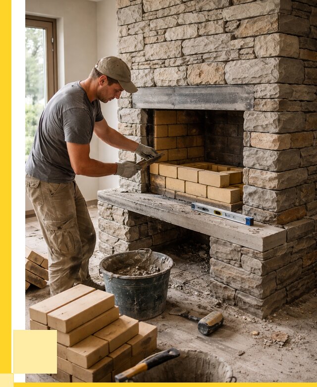 Кладка каминов и камина в Кемерово от 26015 р. ЭриданКмр