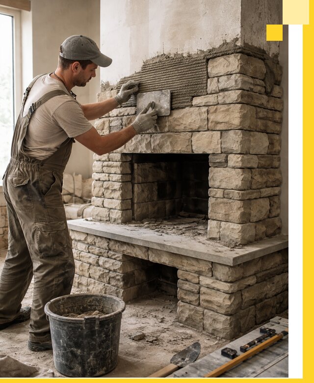 Строительство каминов под ключ в Кемерово от проектирования до монтажа