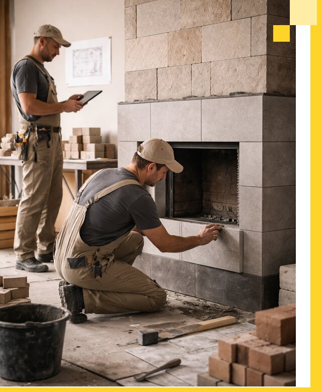 Индивидуальные проекты каминов и каминных систем в Кемерово