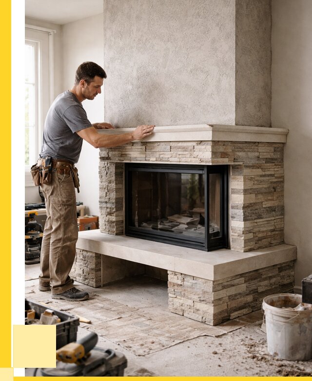 Изготовление каминов под ключ в Кемерово от 156090 р. | ЭриданКмр