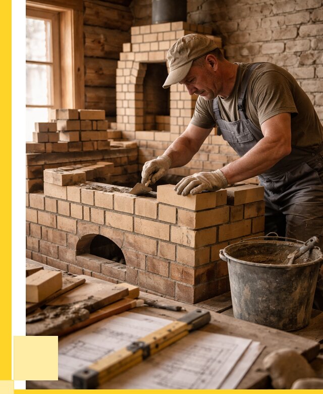 Кладка печей из кирпича в Кемерово цены от 31218 р. - ЭриданКмр