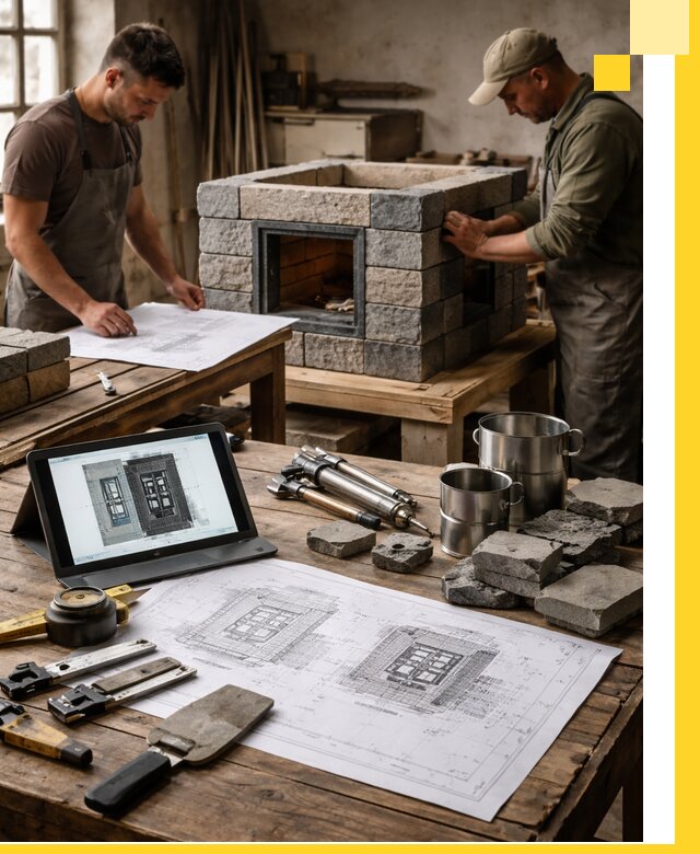 Разработка проектов печей с согласованием и монтажом в Кемерово