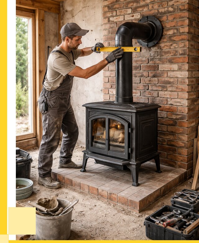 Монтаж печей установка банной печи в Кемерово от 15609 р. | ЭриданКмр