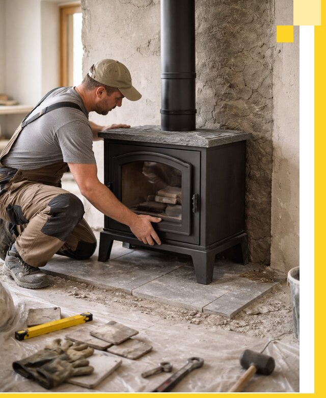 Профессиональный монтаж печей и каминов в Кемерово под ключ