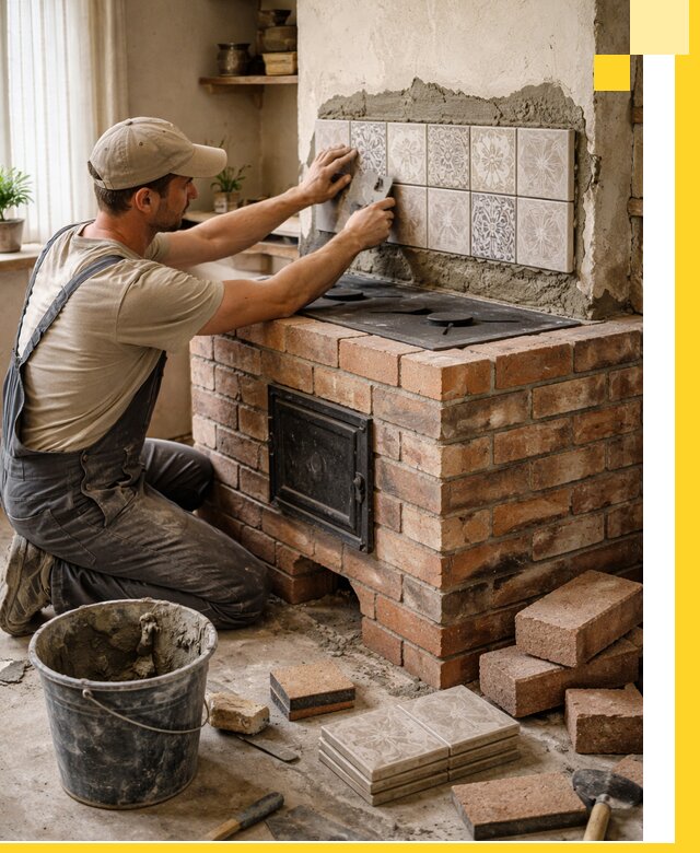 Печи с плитой на заказ монтаж гарантия и сервис в Кемерово