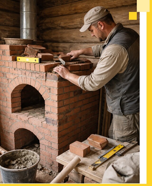 Изготовление и установка русских печей в Кемерово под ключ