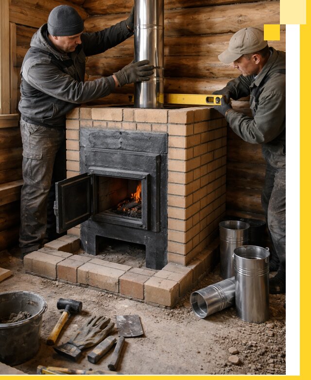 Проектирование, изготовление и установка банных печей в Кемерово