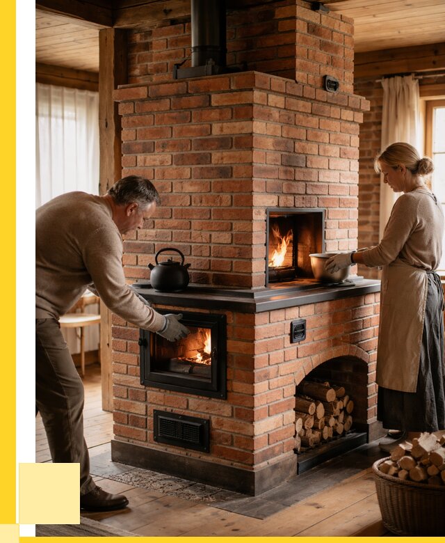 Печи для загородного дома под ключ в Кемерово от 83248 р. | ЭриданКмр