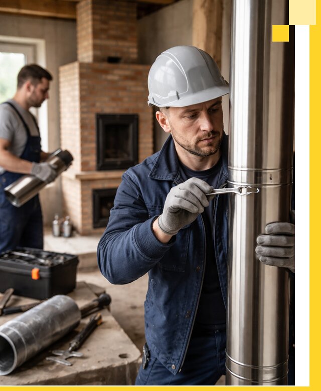 Профессиональный монтаж дымоходов для печей в Кемерово