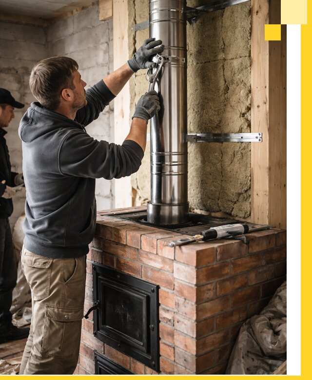 Изготовление и монтаж печей и дымоходов под ключ в Кемерово