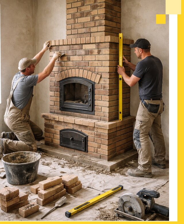 Продажа и установка печей и каминов для дома под ключ в Кемерово