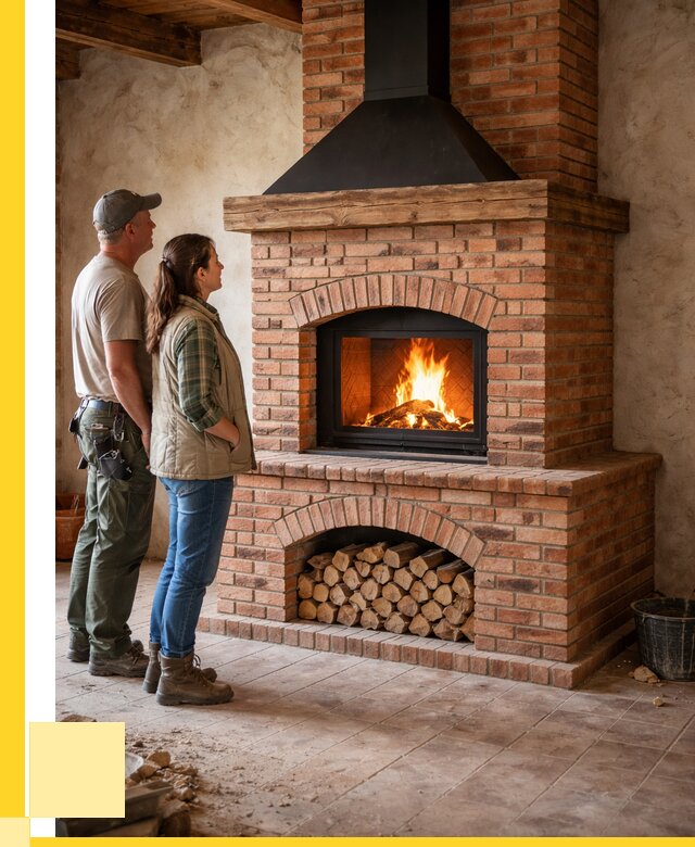 Печи камины из кирпича в Кемерово от 124872 р. | ЭриданКмр