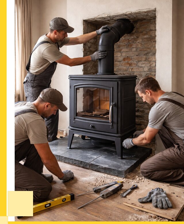 Монтаж печи камина в частном доме в Кемерово от 26015 р. | ЭриданКмр