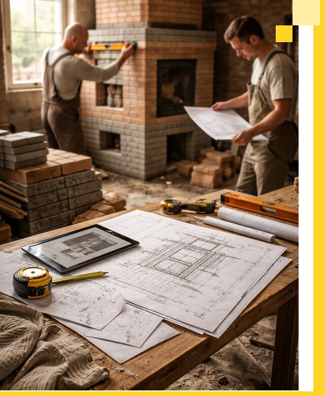 Проекты печей и каминов с индивидуальным дизайном в Кемерово