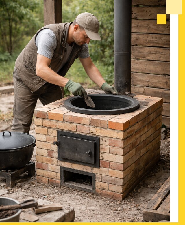 Изготовление и установка печей для казана в Кемерово под ключ