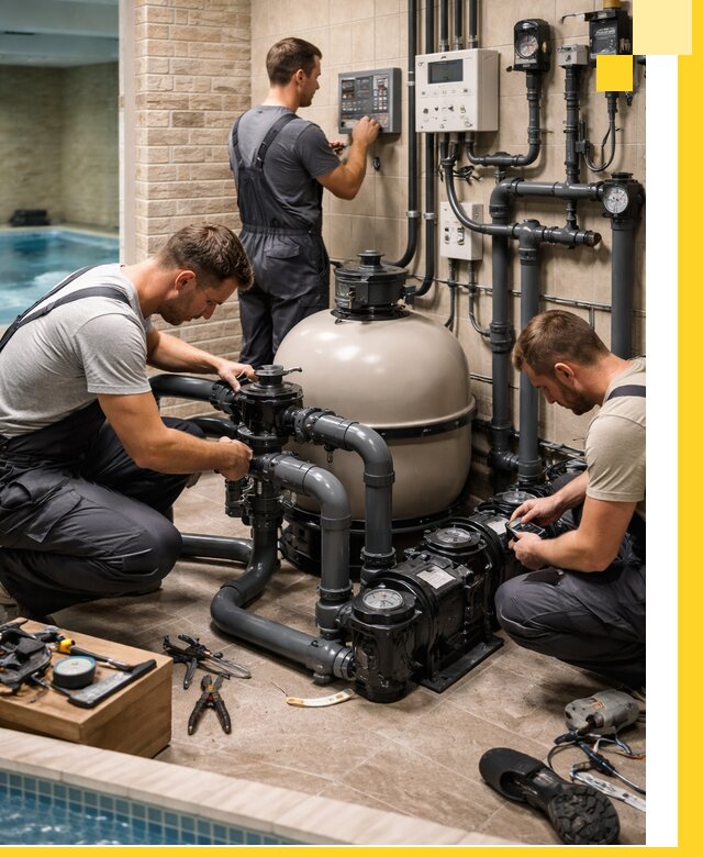 Комплексное оборудование для бассейнов под ключ в Кемерово