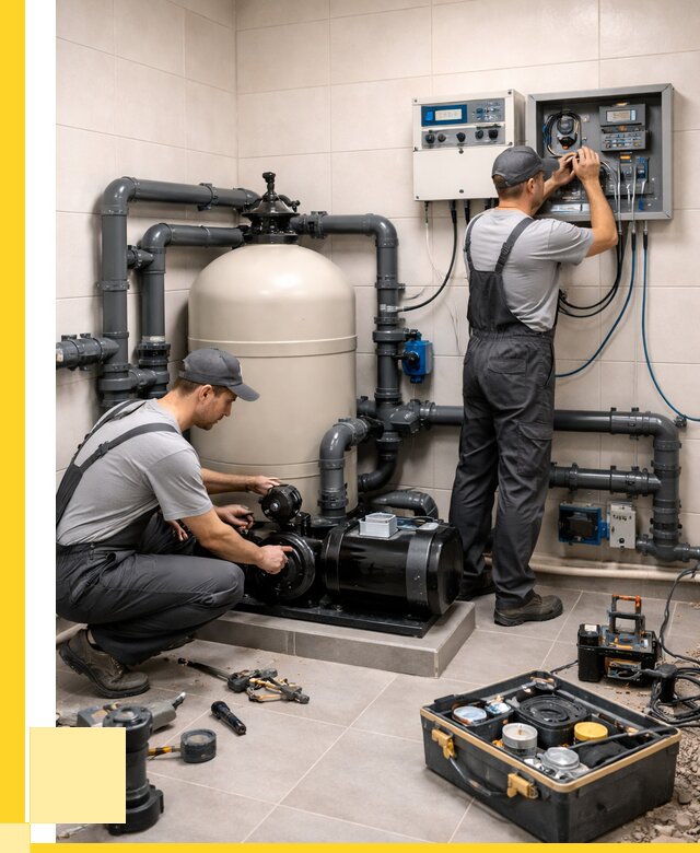 Монтаж оборудования для бассейнов в Кемерово от 41624 р. | ЭриданКмр