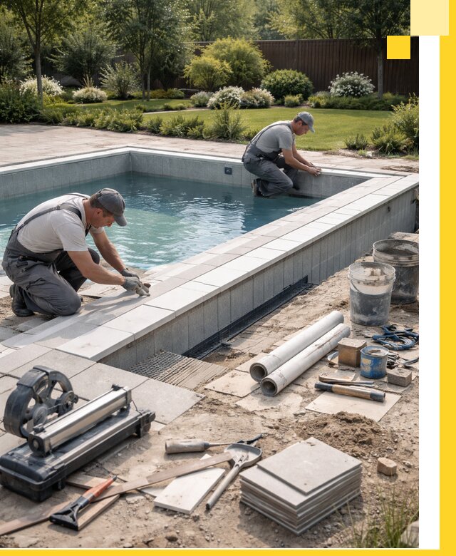 Строительство открытых бассейнов под ключ в Кемерово профессионально