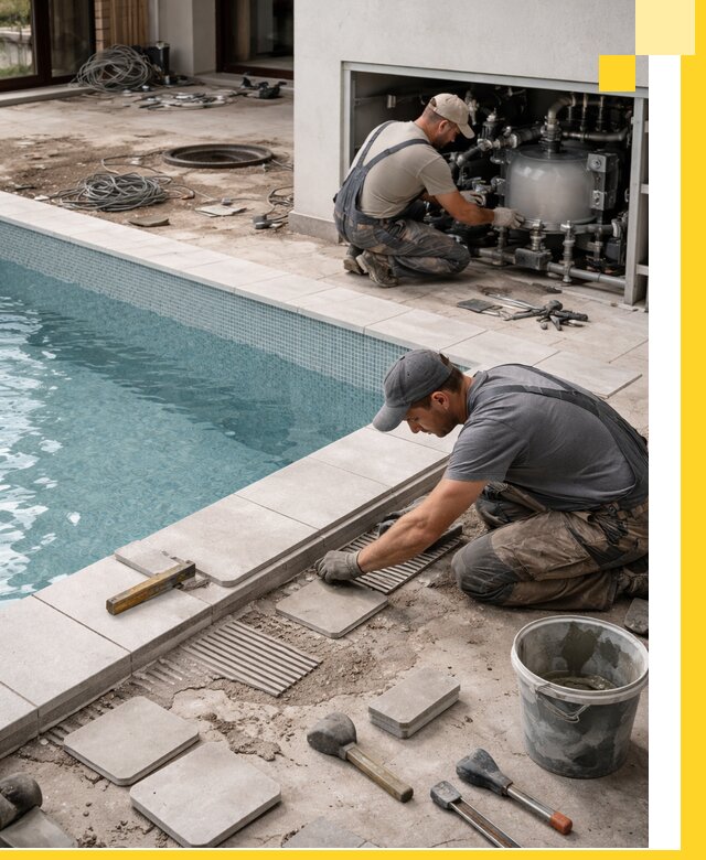 Строительство и монтаж бассейнов в коттедже в Кемерово