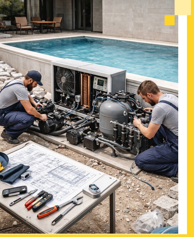 Проектирование и монтаж бассейнов с подогревом в Кемерово