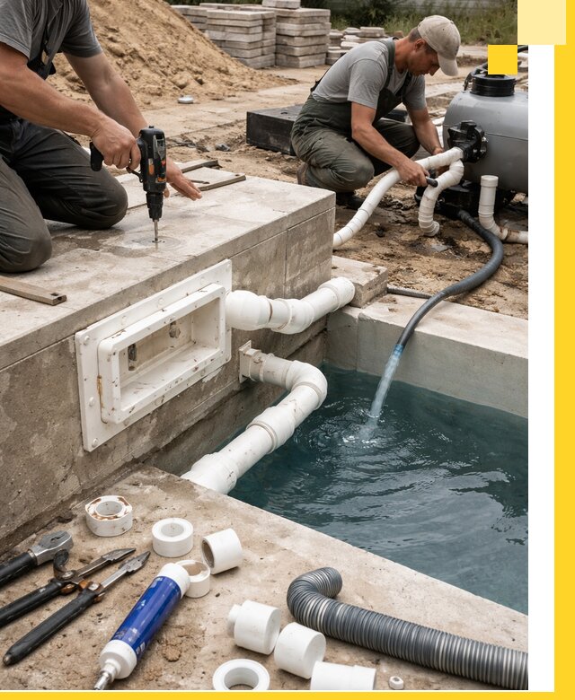 Строительство скиммерных бассейнов под ключ в Кемерово