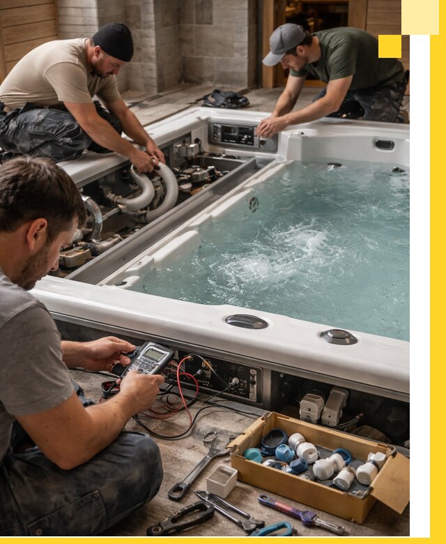 Гидромассажные бассейны под ключ в Кемерово, дизайн и монтаж