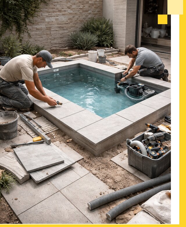 Мини бассейны под ключ в Кемерово, дизайн и установка