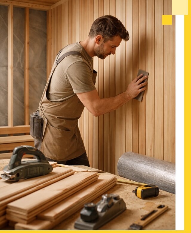 Профессиональная отделка саун и парных под ключ в Кемерово