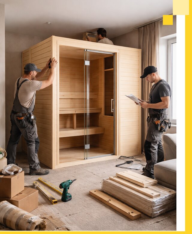 Установка и благоустройство саун в квартире в Кемерово