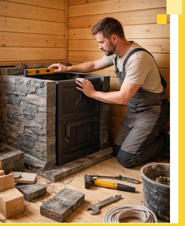 Производство и установка печей для саун под ключ в Кемерово