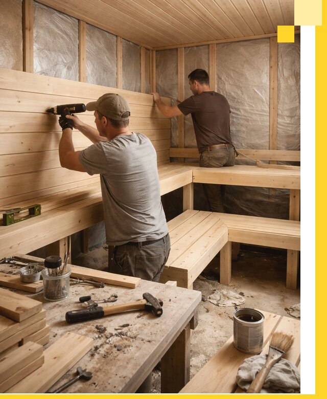 Профессиональная отделка бань и саун под ключ в Кемерово