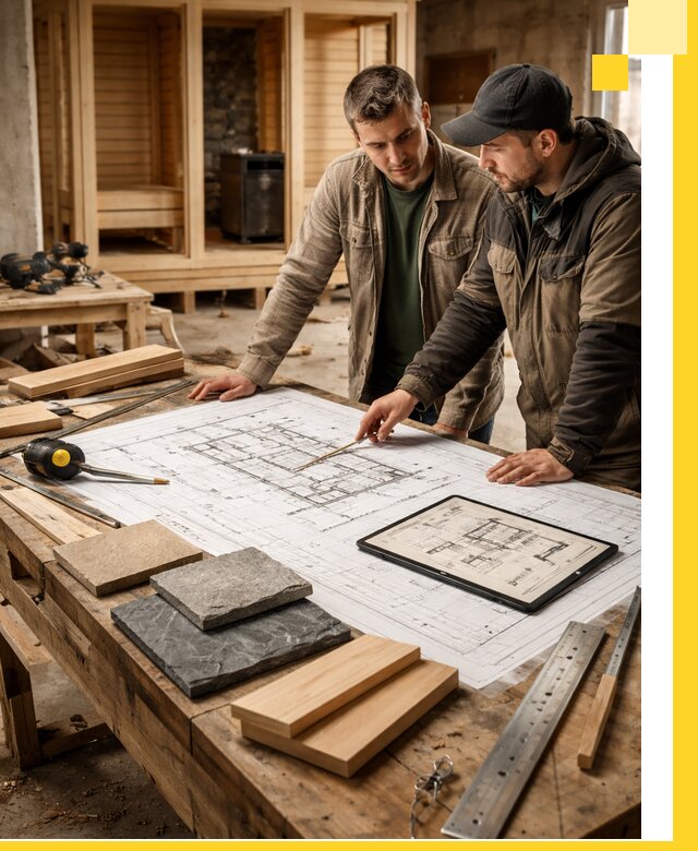 Проекты бань под ключ и планы строительства в Кемерово