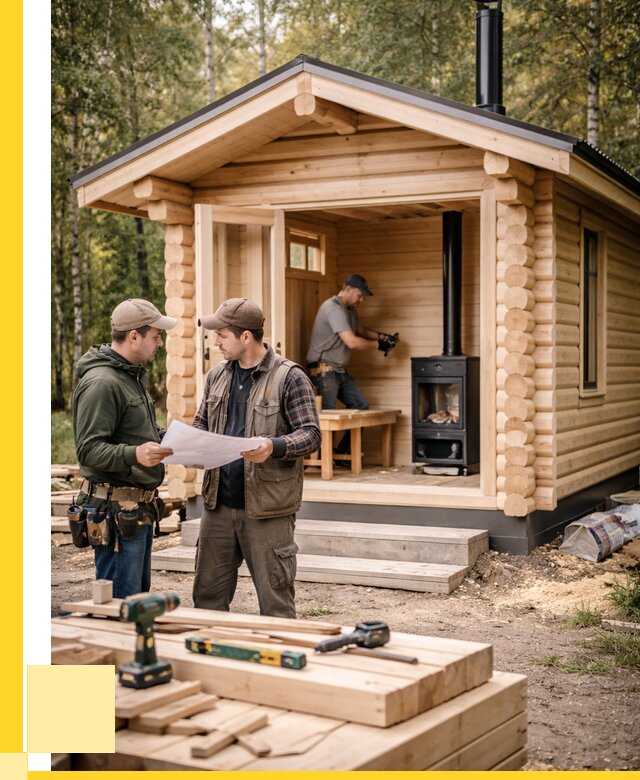 Монтаж бань под ключ в Кемерово — от 208120 р. | ЭриданКмр