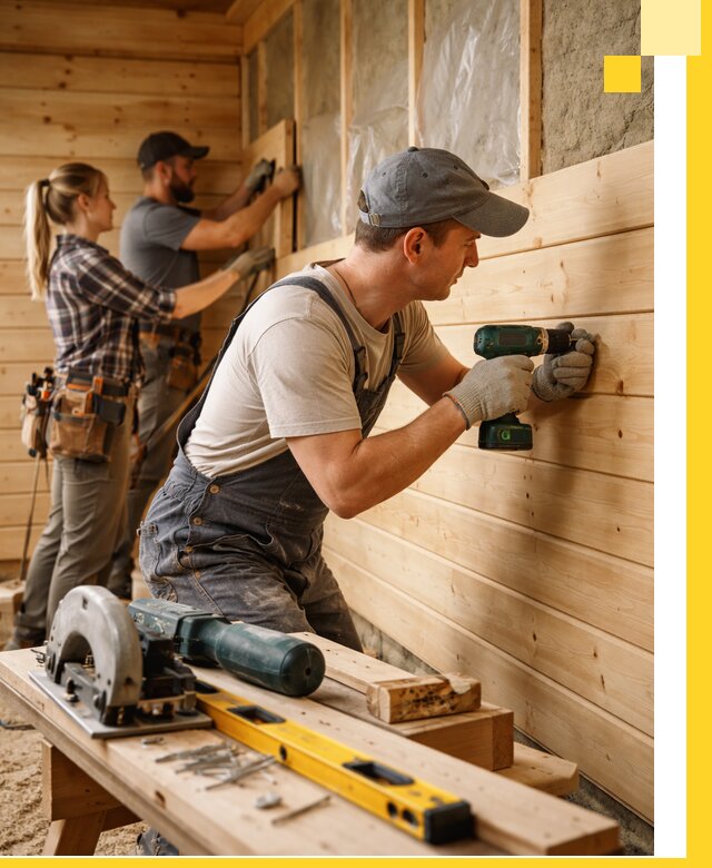 Обшивка бань под ключ в Кемерово: отделка стен и потолков