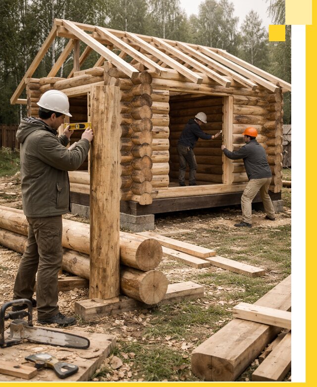 Строительство бань для дачи под ключ в Кемерово с доставкой и монтажом