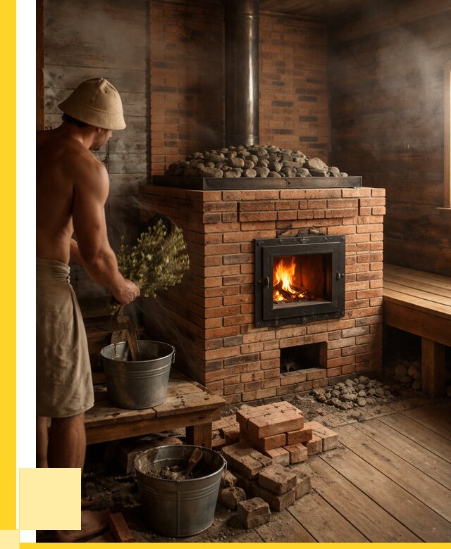 Кирпичные банные печи в Кемерово от 93654 р. | ЭриданКмр