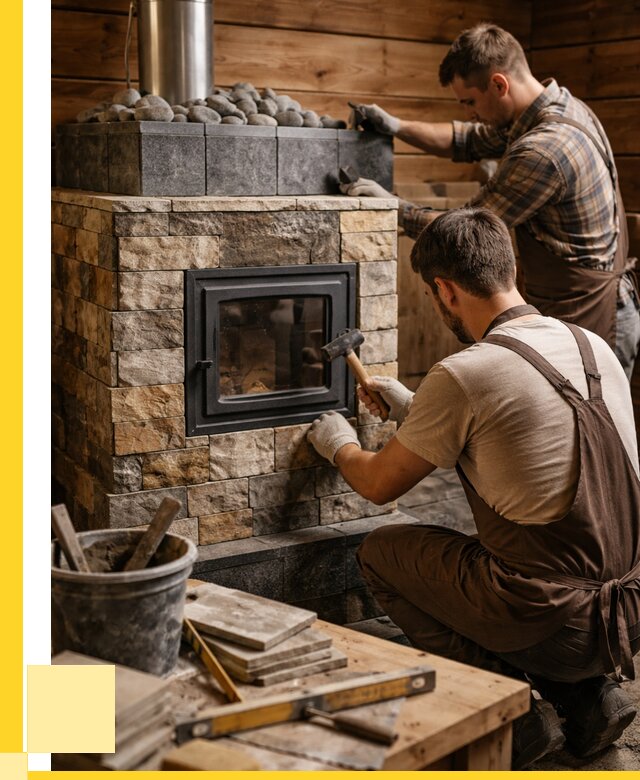 Облицовка банной печи в Кемерово от 15609 р. | ЭриданКмр