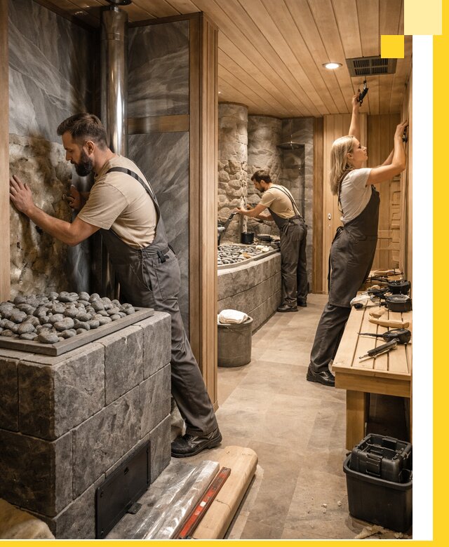 Строительство бань и SPA процедур в Кемерово под ключ и отделкой