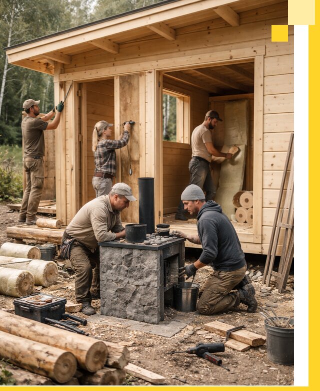 Купить баню под ключ в Кемерово строительство монтаж отделка