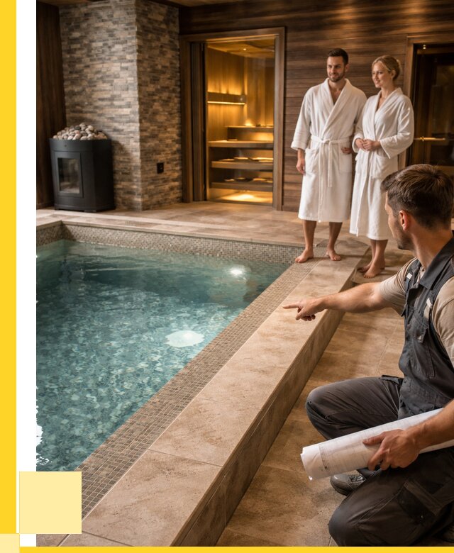 Проект бани с бассейном под ключ в Кемерово от 67639 р. | ЭриданКмр