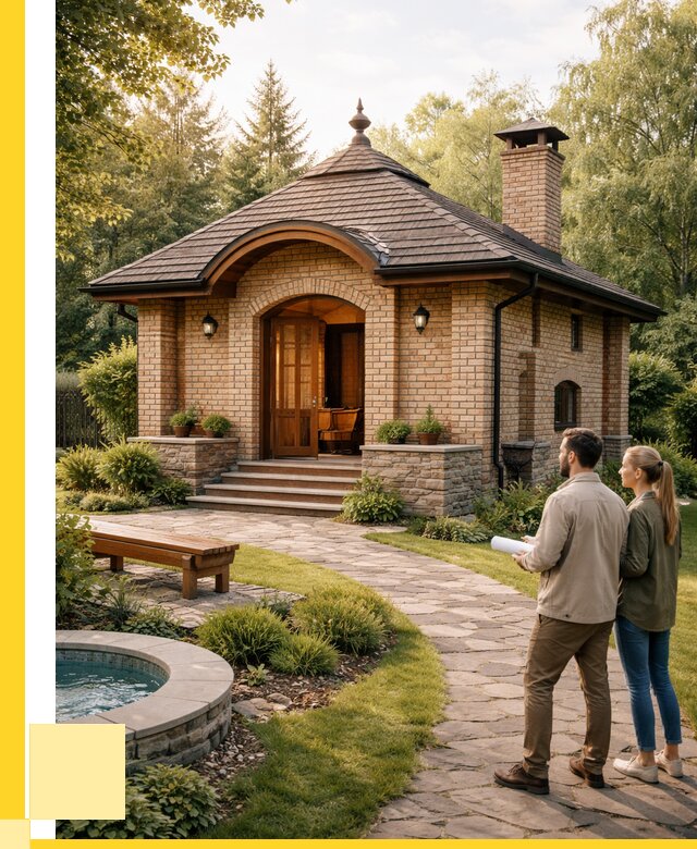 Проект кирпичной бани в Кемерово от 31218 р. | ЭриданКмр