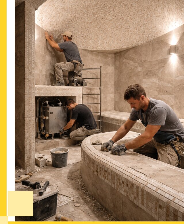 Монтаж хамамов под ключ в Кемерово от 260150 р. ЭриданКмр